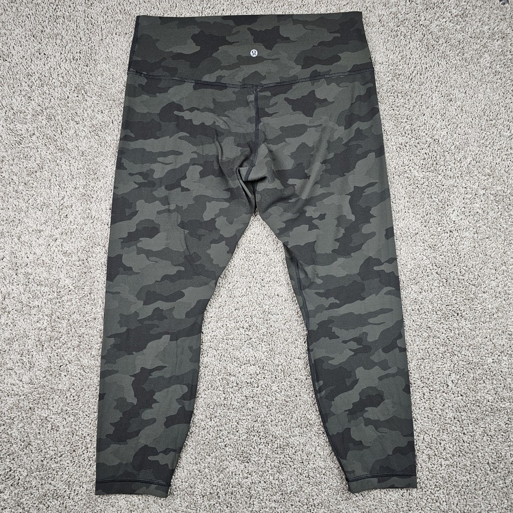 Lululemon Align High Rise 25" Leggings Sz 16 Heritage 365 Camo Dark Olive W5DLXS - Picture 5 of 9